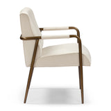 DI Designs Campden Clay Cream Linen & Bronze Club Dining Chair
