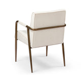 DI Designs Campden Clay Cream Linen & Bronze Club Dining Chair