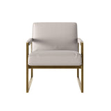 DI Designs Mickleton Soft Grey & Gold Club Armchair