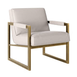 DI Designs Mickleton Soft Grey & Gold Club Armchair