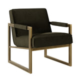 DI Designs Mickleton Olive Green & Gold Club Armchair