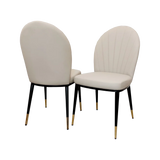 Etta Beige PU Leather Dining Chair