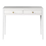 DI Designs Radford White Oak Wood Console Table
