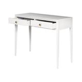 DI Designs Radford White Oak Wood Console Table