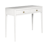 DI Designs Radford White Oak Wood Console Table