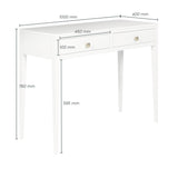 DI Designs Radford White Oak Wood Console Table