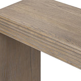 DI Designs Wickham Natural Oak Wood Ribbed Console Table