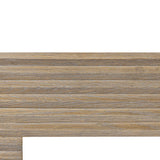 DI Designs Wickham Natural Oak Wood Ribbed Console Table