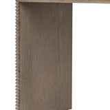 DI Designs Wickham Natural Oak Wood Ribbed Console Table
