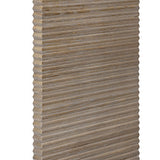 DI Designs Wickham Natural Oak Wood Ribbed Console Table