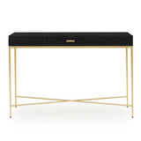 DI Designs Berkeley Gloss Black & Gold Console Table
