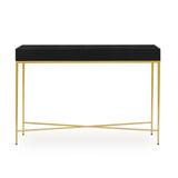 DI Designs Berkeley Gloss Black & Gold Console Table