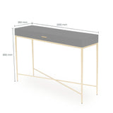 DI Designs Berkeley Gloss Black & Gold Console Table