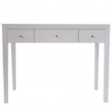 DI Designs Alton White Birch Wood Console Table