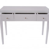 DI Designs Alton White Birch Wood Console Table