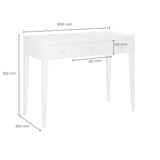 DI Designs Alton White Birch Wood Console Table