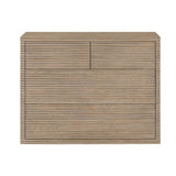DI Designs Wickham Natural Oak Wood Ribbed Chest of Drawers | 4 Drawers