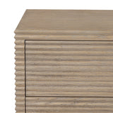 DI Designs Wickham Natural Oak Wood Ribbed Chest of Drawers | 4 Drawers
