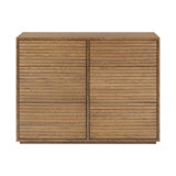 DI Designs Charlton Ribbed Walnut Oak Wood Chest of Drawers | 6 Drawers