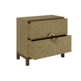 DI Designs Easton Solid Oak Wood Sunburst Chest Of Drawers