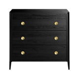 DI Designs Abberley Oak Wood & Gold Chest of Drawers