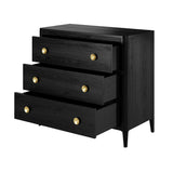 DI Designs Abberley Oak Wood & Gold Chest of Drawers