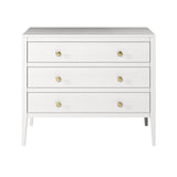 DI Designs Radford White Oak Wood Chest of Drawers | 3 Drawers