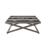 DI Designs Bentley Grey Oak Cross Leg Coffee Table