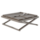 DI Designs Bentley Grey Oak Cross Leg Coffee Table