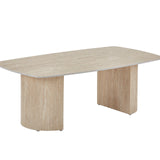 Olympia Beige Ceramic Marble Coffee Table