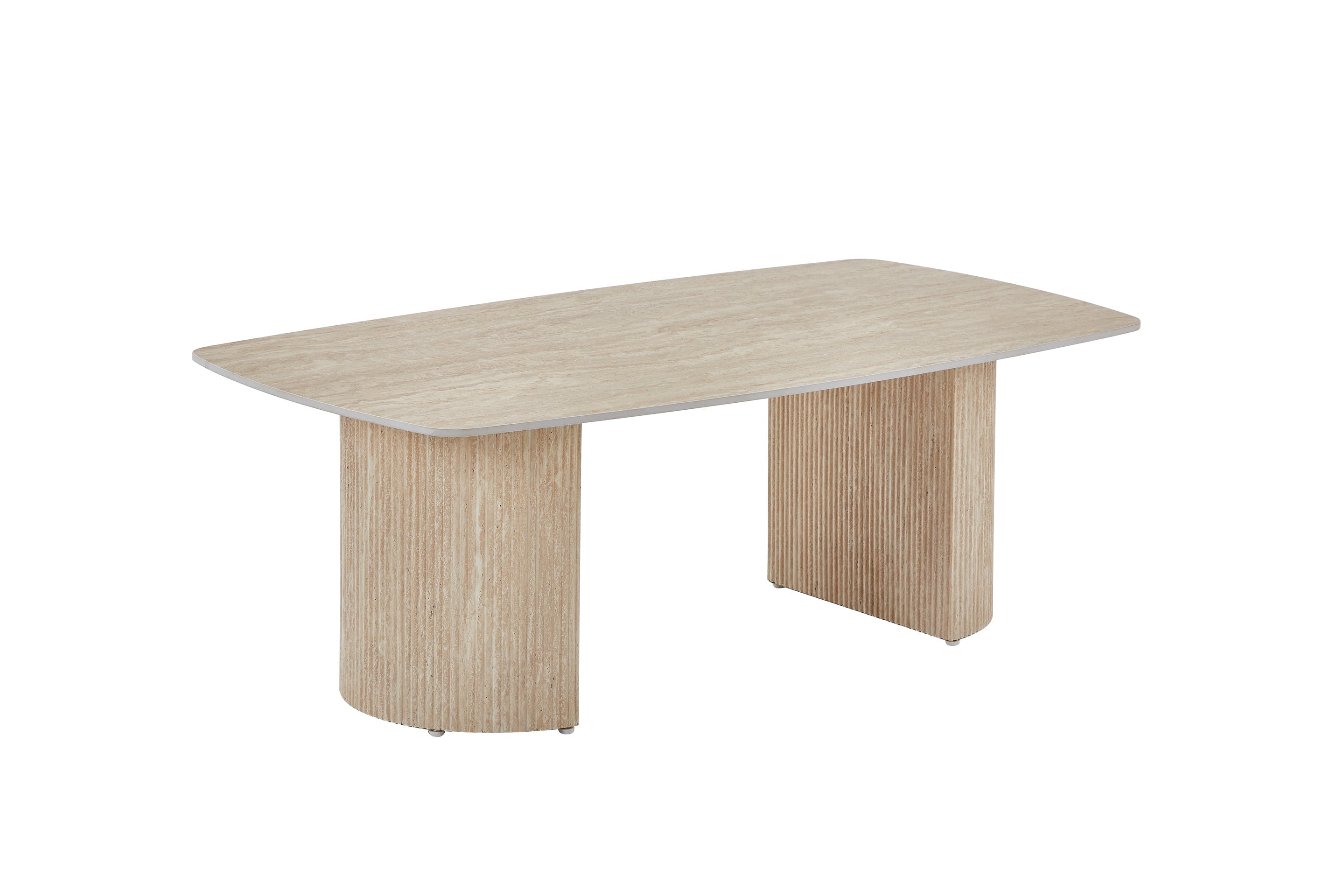 Olympia Beige Ceramic Marble Coffee Table