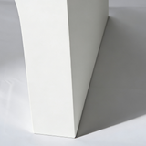 Capriana White Micro Cement Console Table