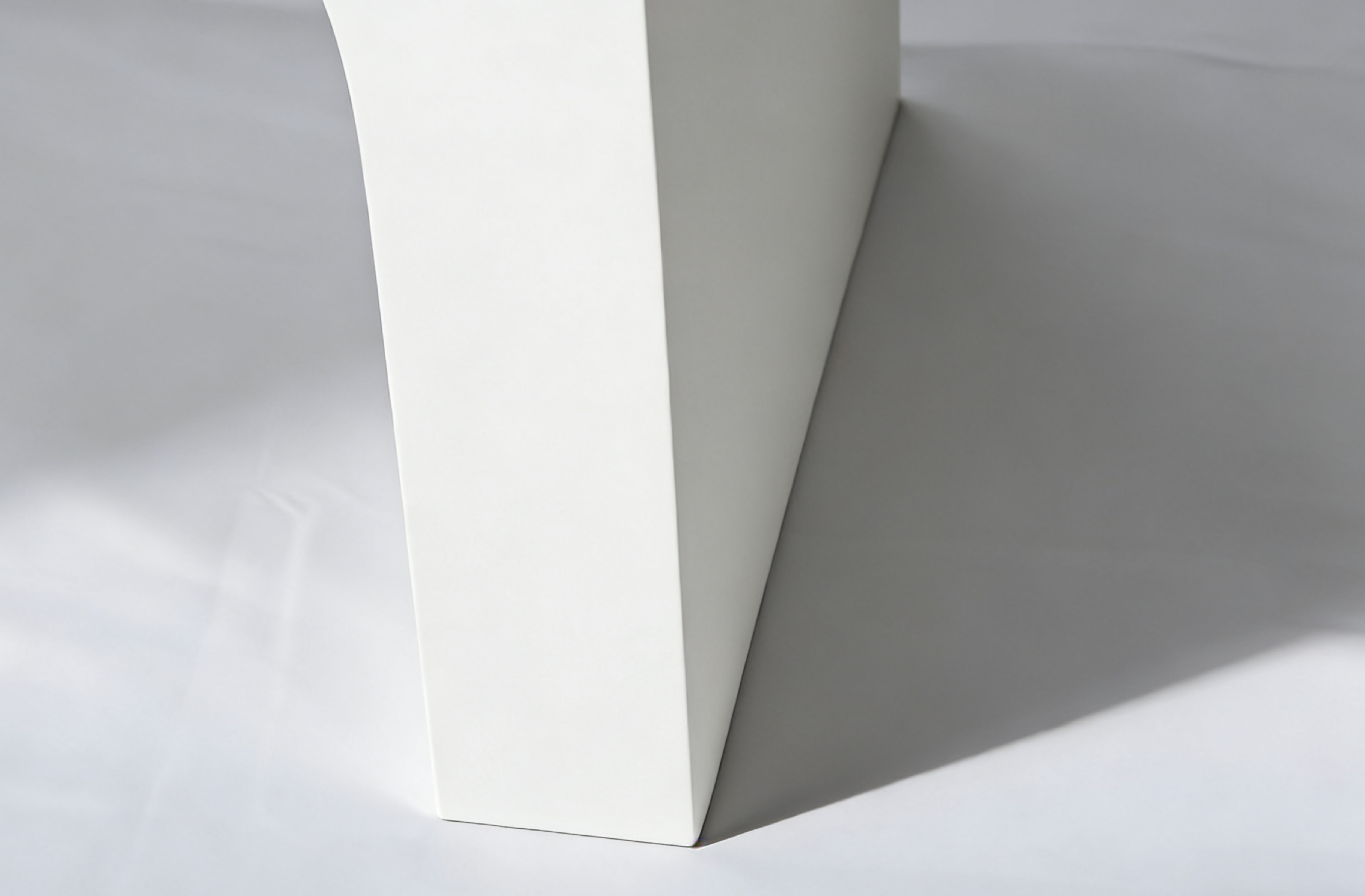 Capriana White Micro Cement Console Table