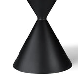Casa Round 120cm Black & White Ceramic Marble Dining Table