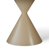 Casa Round 120cm Cappuccino & Travertine Ceramic Marble Dining Table