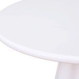Casadira 120cm Round White Micro Cement Dining Table
