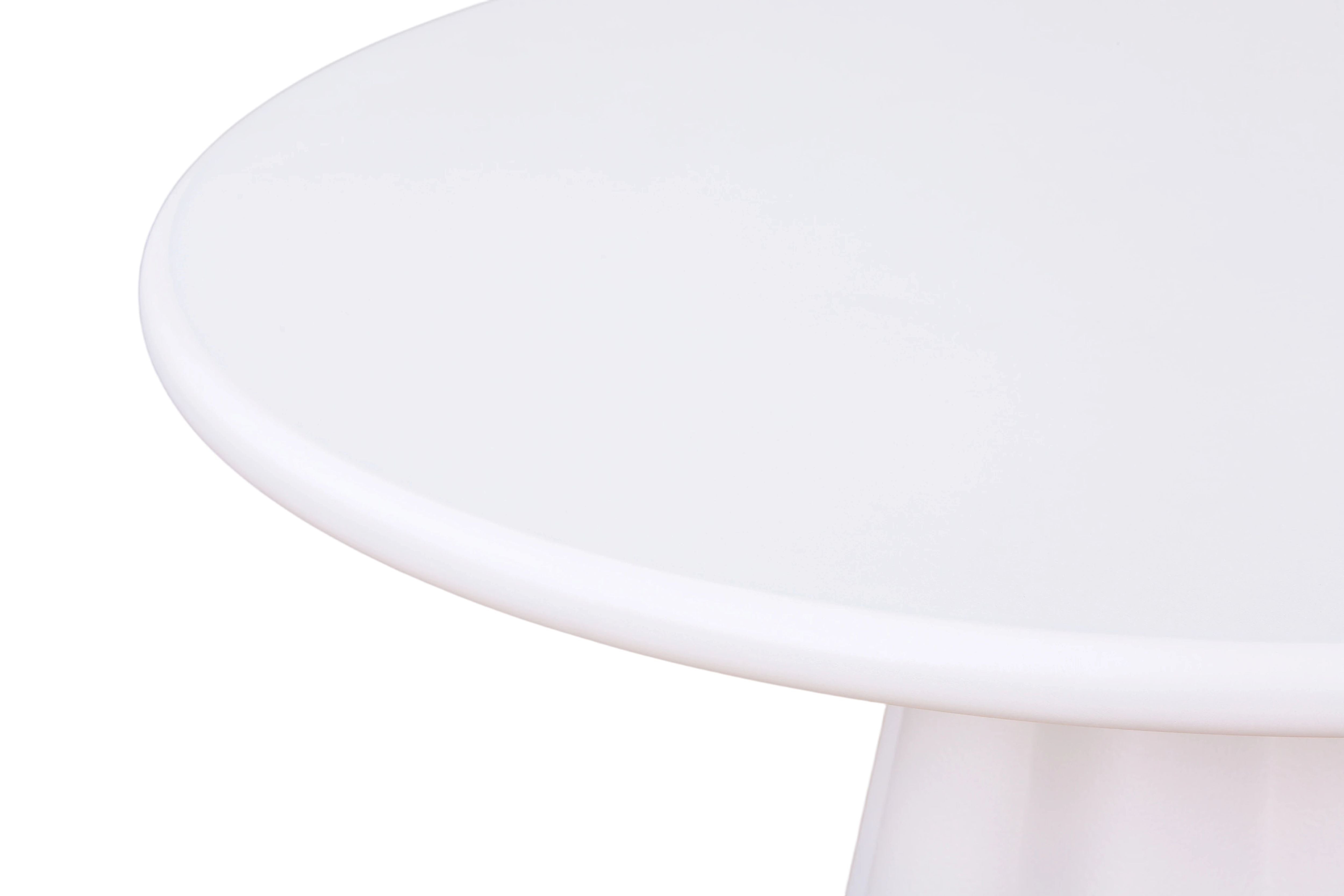 Casadira 120cm Round White Micro Cement Dining Table