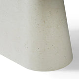 Celine 200cm Oval Ivory & Travertine Ceramic Marble Dining Table