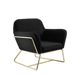 Charles Armchair – Black & Gold