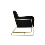 Charles Armchair – Black & Gold