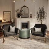 Charles Armchair – Black & Gold