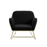 Charles Armchair – Black & Gold