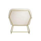 Charles Armchair – Cream & Gold