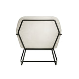 Charles Armchair – Ivory & Black