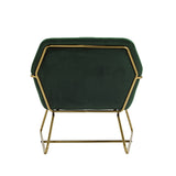 Charles Armchair – Racing Green & Gold