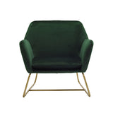 Charles Armchair – Racing Green & Gold