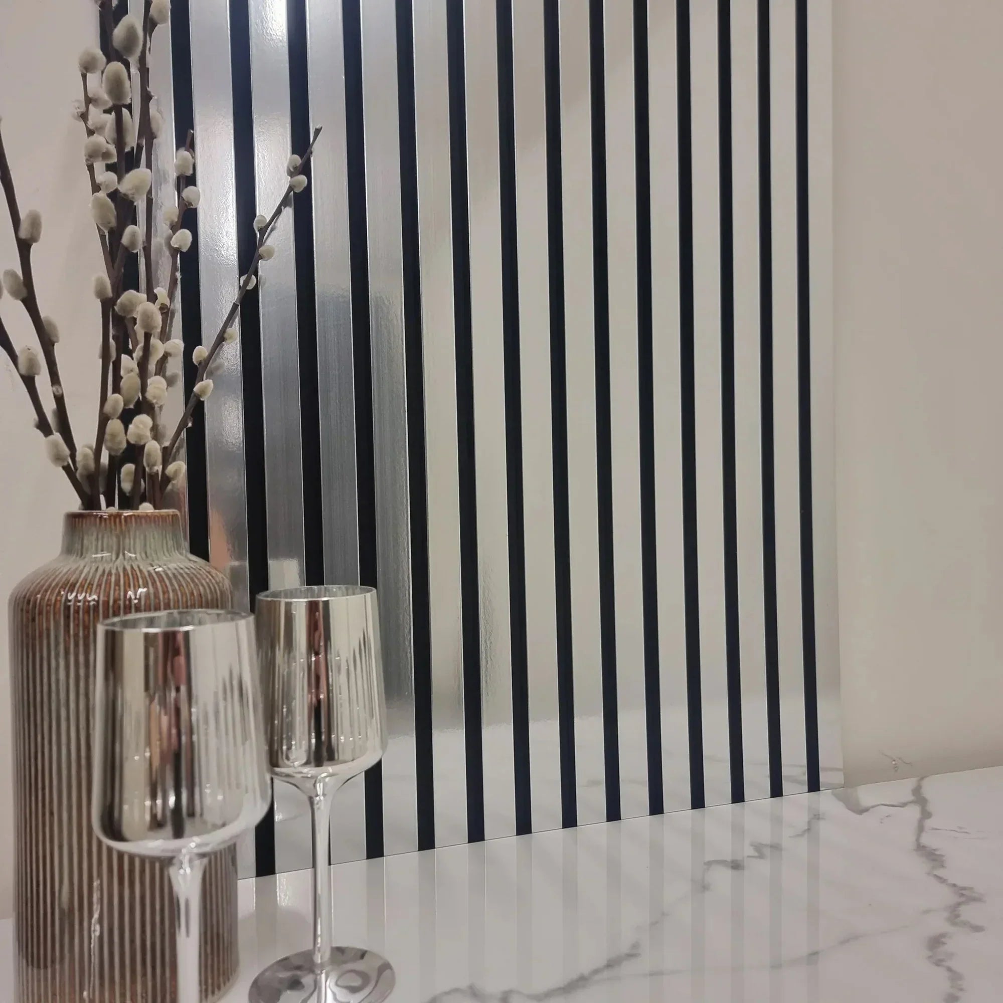 Premium 3 Sided Coloured Luxury Wall Panels 240x30cm - Pack Of 2 - Range Of Colours