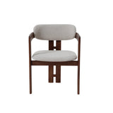 Serene 160-240cm Italian Walnut & Pandora Vendome Ceramic Marble Side Extending Dining Table With Clara Walnut Wooden Dining Chairs