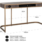 Richmond Classio Desk with Drawers-Belmont Interiors