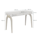 DI Designs Laverstoke Grey Crocodile Style Desk